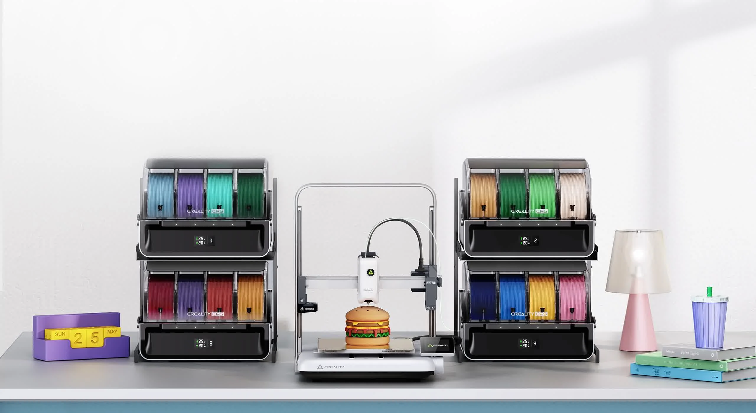 Ender-3 V4 ile dört CFS kullanarak 16 renge kadar baskı
