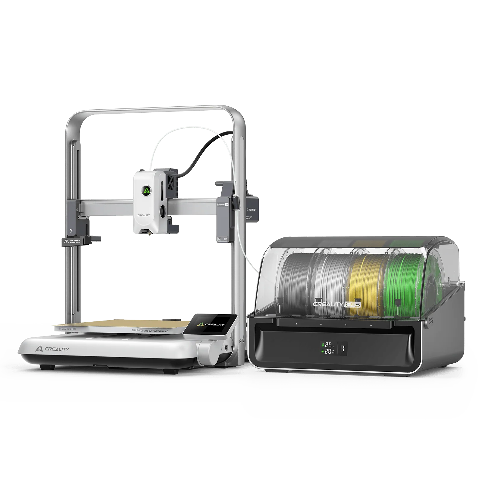 Creality Ender-3 V4 Combo ve CFS çok renkli 3D yazıcı sistemi