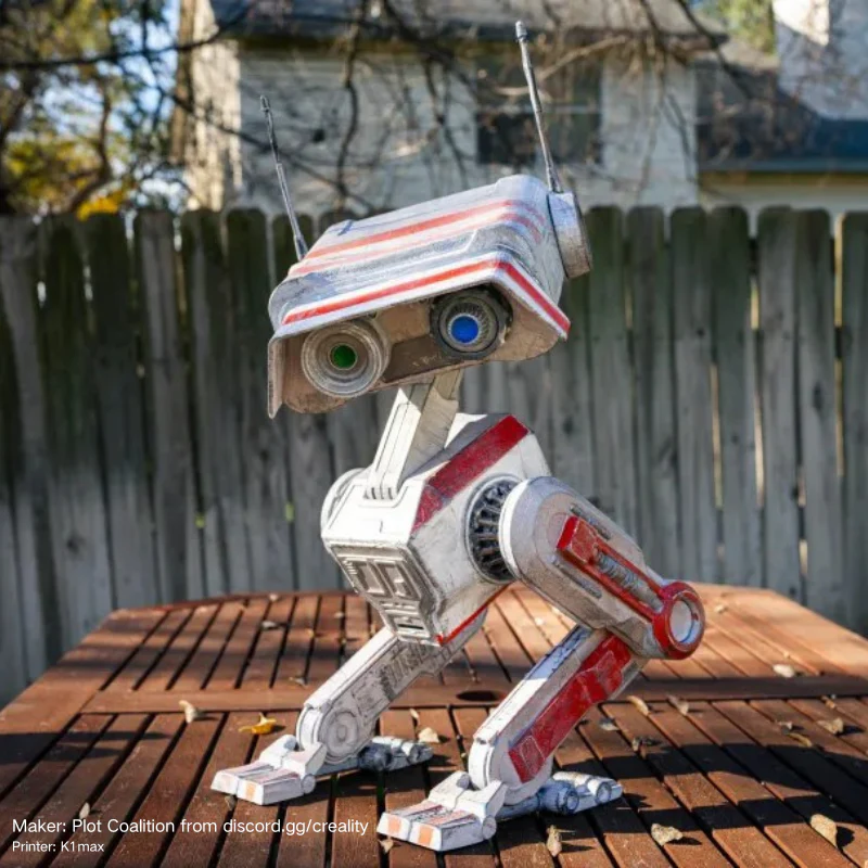 Creality K1 Max 2025 ile üretilmiş büyük robot modeli