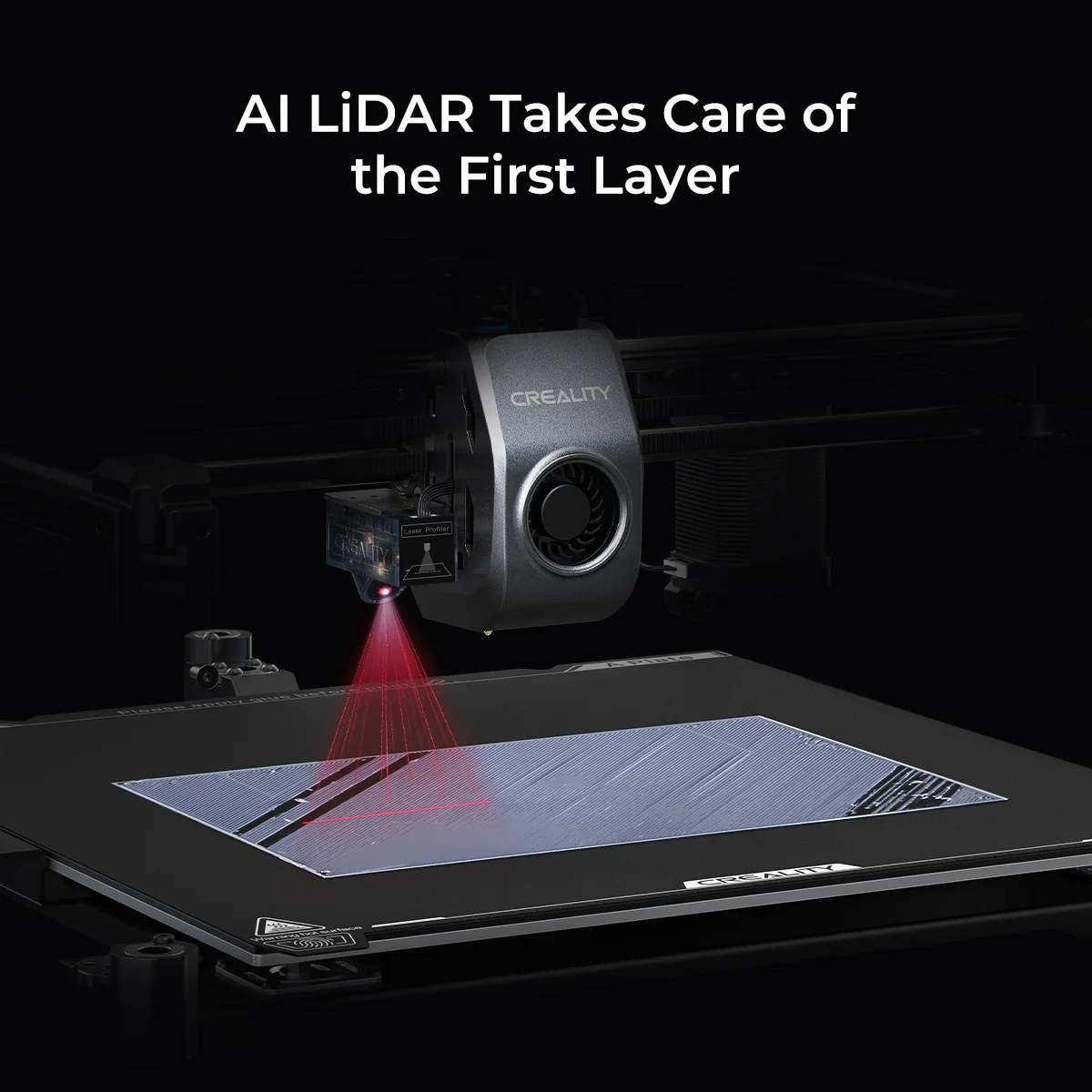 Creality K1 Max 2025 AI LiDAR ilk katman kontrolü