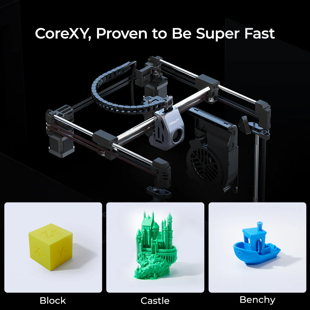 Creality K1C 2025 hızlı CoreXY hareket sistemi