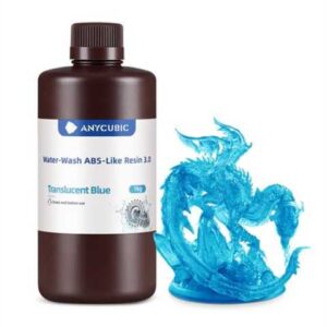 Anycubic Water-Wash ABS-Like Resin 3.0-Trans.Blue - 20'li Paket