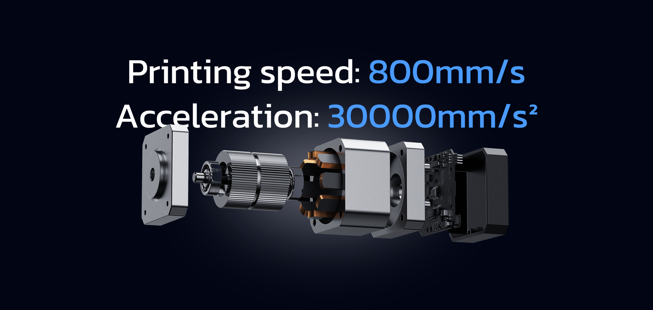 QIDI Max4 FOC kapalı çevrim motor ve 800 mm/sn hız